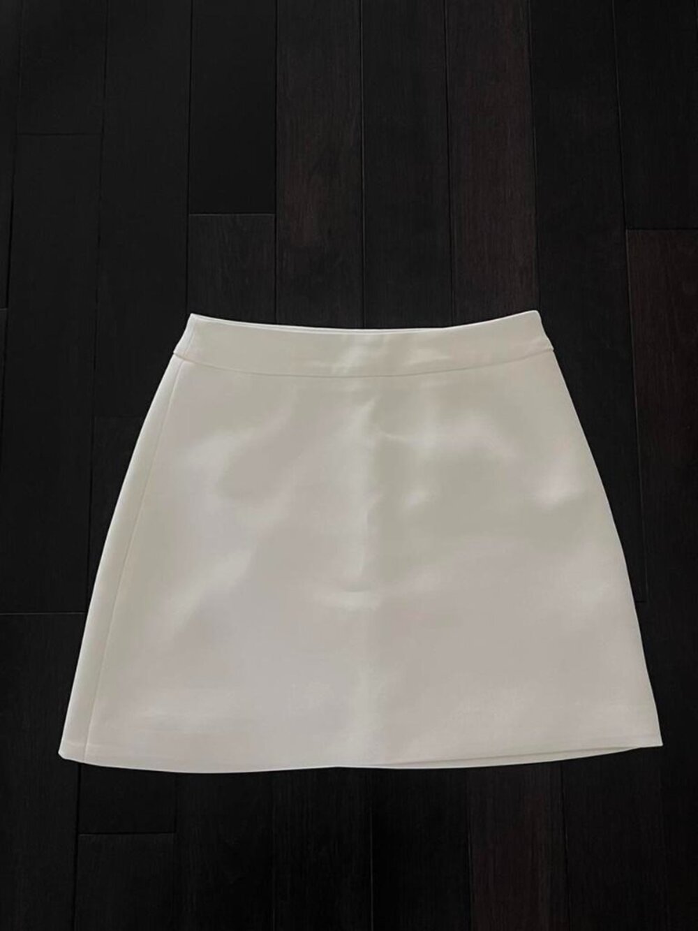 Ever New high-waisted white mini skirt